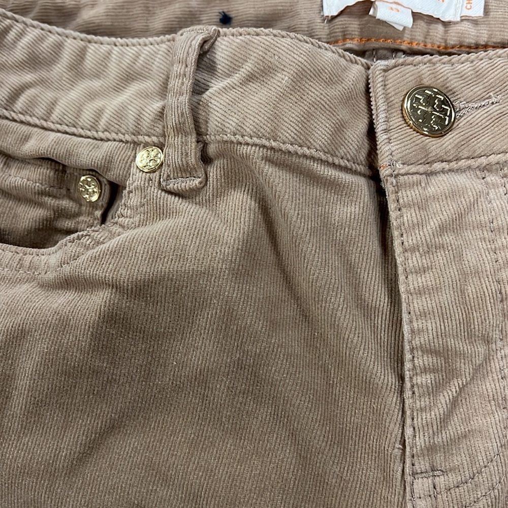 Tory Burch straight leg corduroy pants size 29 - Picture 3 of 11